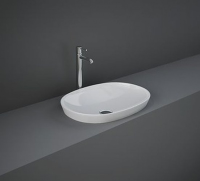 RAK Variant Drop In Oval Wash Basin - No Tap Hole